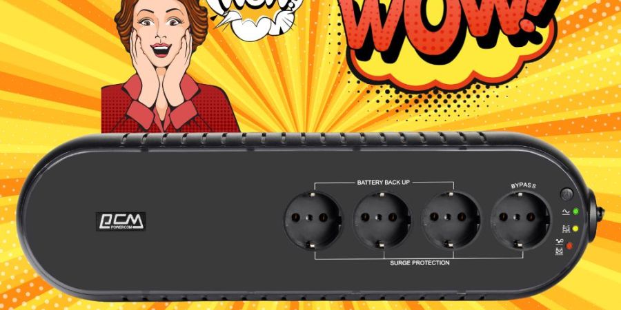 Бюджетный ИБП Powercom WOW-1000U