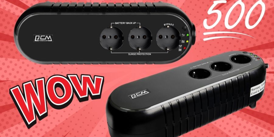 Обзор ИБП POWERCOM WOW-500U