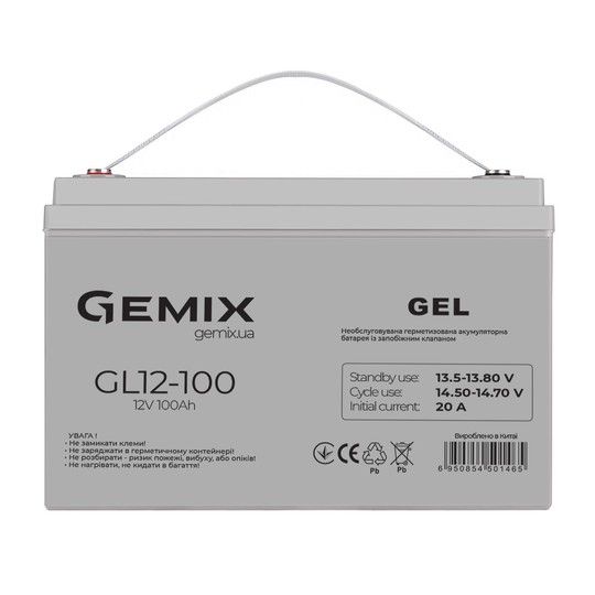 Батарея до ДБЖ Gemix GEL 100Ah-12V