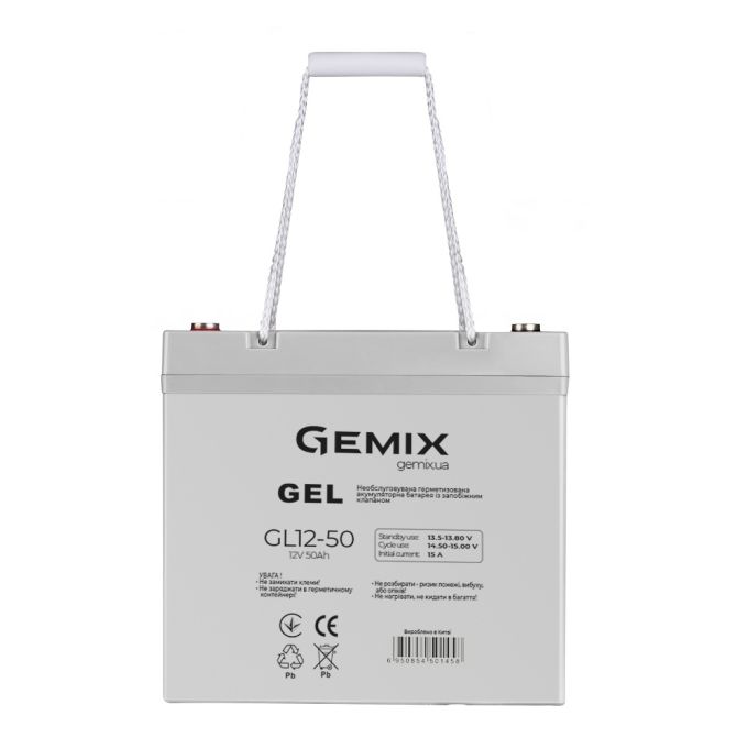 Батарея до ДБЖ Gemix GEL 50Ah-12V