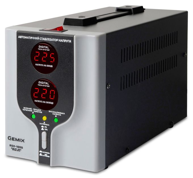 Стабилизатор напряжения Gemix RDX-1000 Black